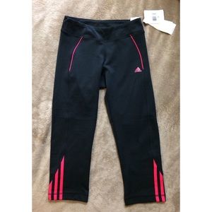 NWT Adidas cropped leggings activewear running